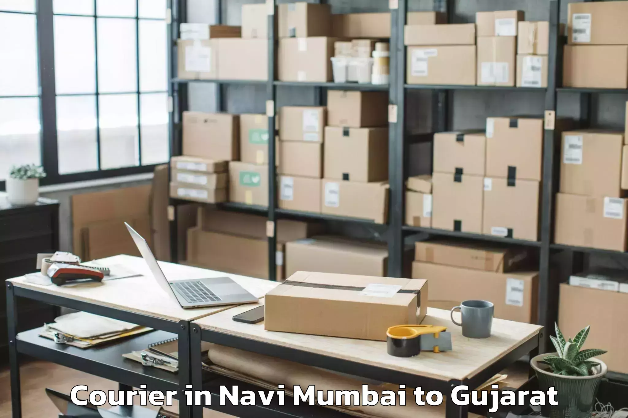 Trusted Navi Mumbai to Vansada Courier